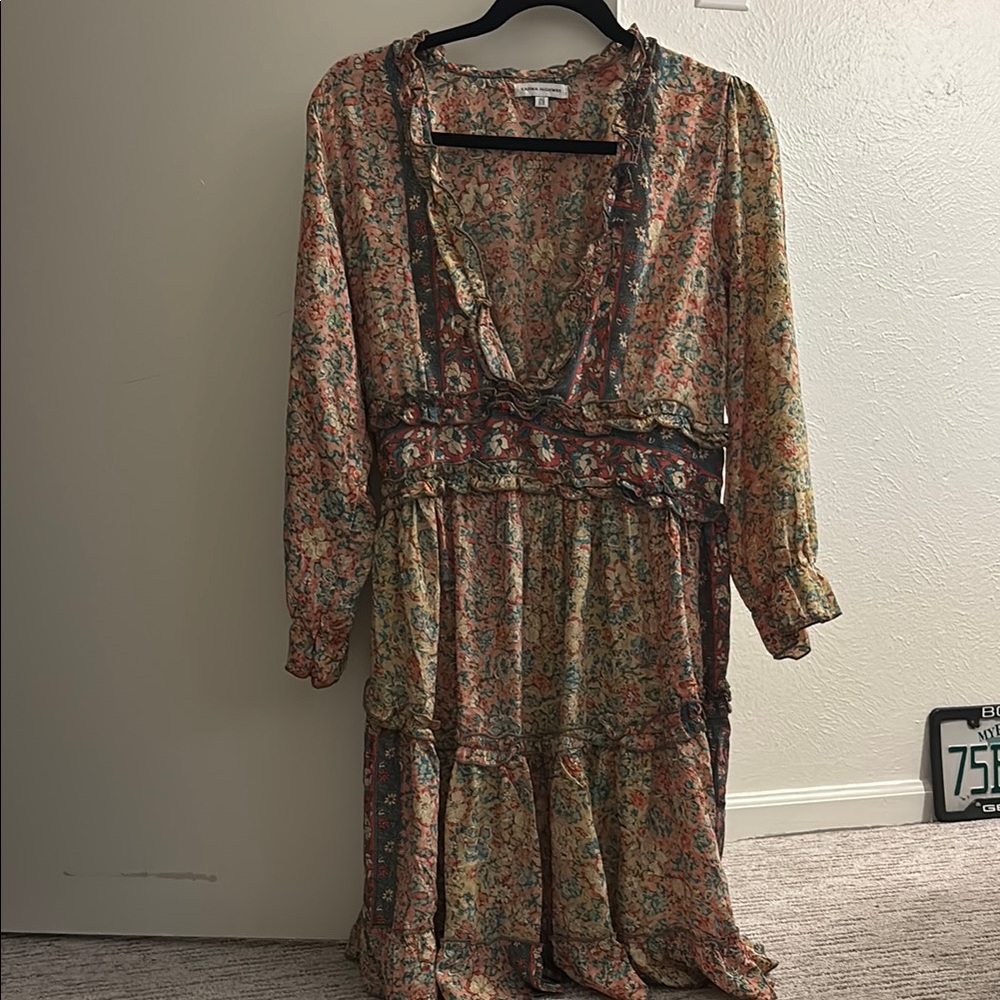 Bohemian Floral Long Sleeve Dress